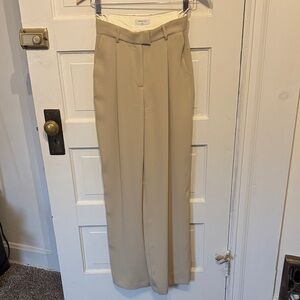 Aritzia Babaton Tan High Rise Trousers